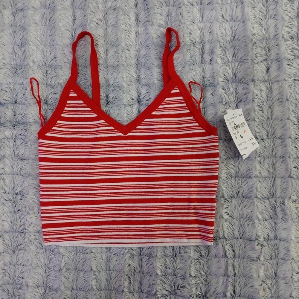 NWT LA Hearts red/white striped cami in small